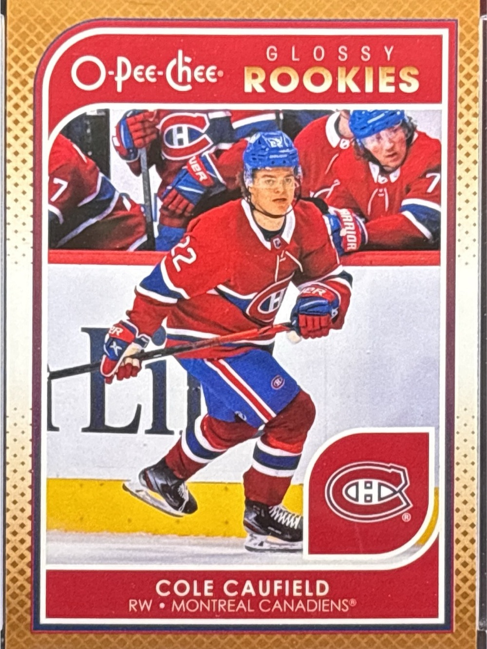 O-Pee-Chee Glossy Rookies Cole Caufield Hockey Card